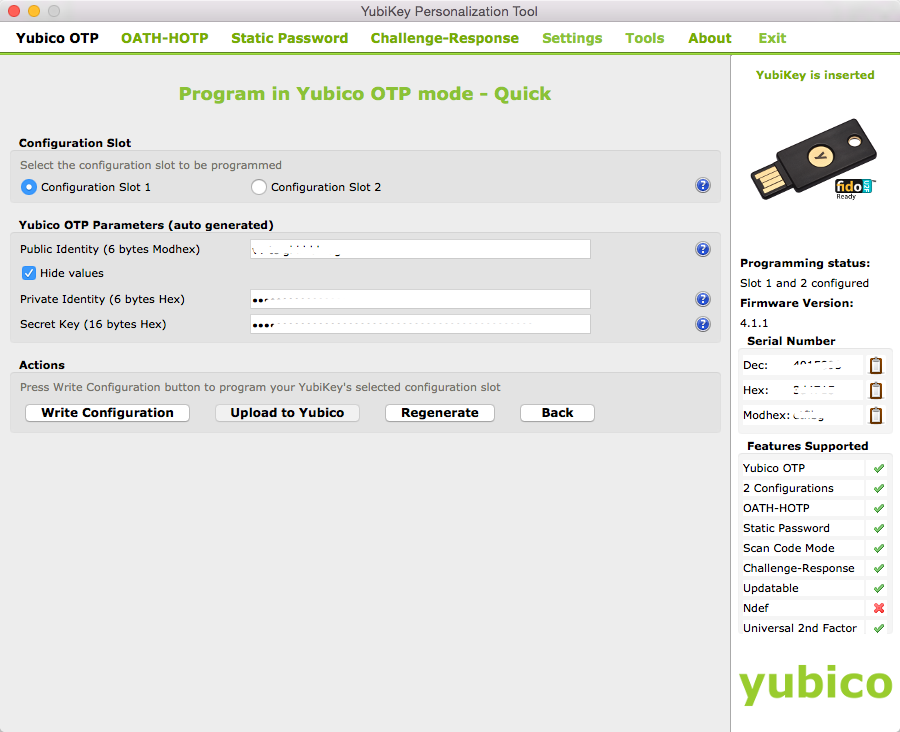 1password yubikey